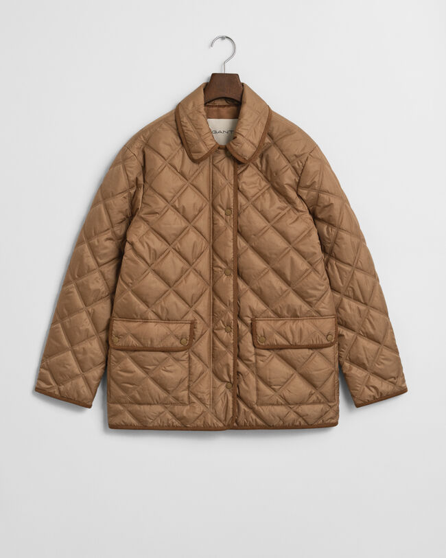Steppjacke mit Cordbesatz
