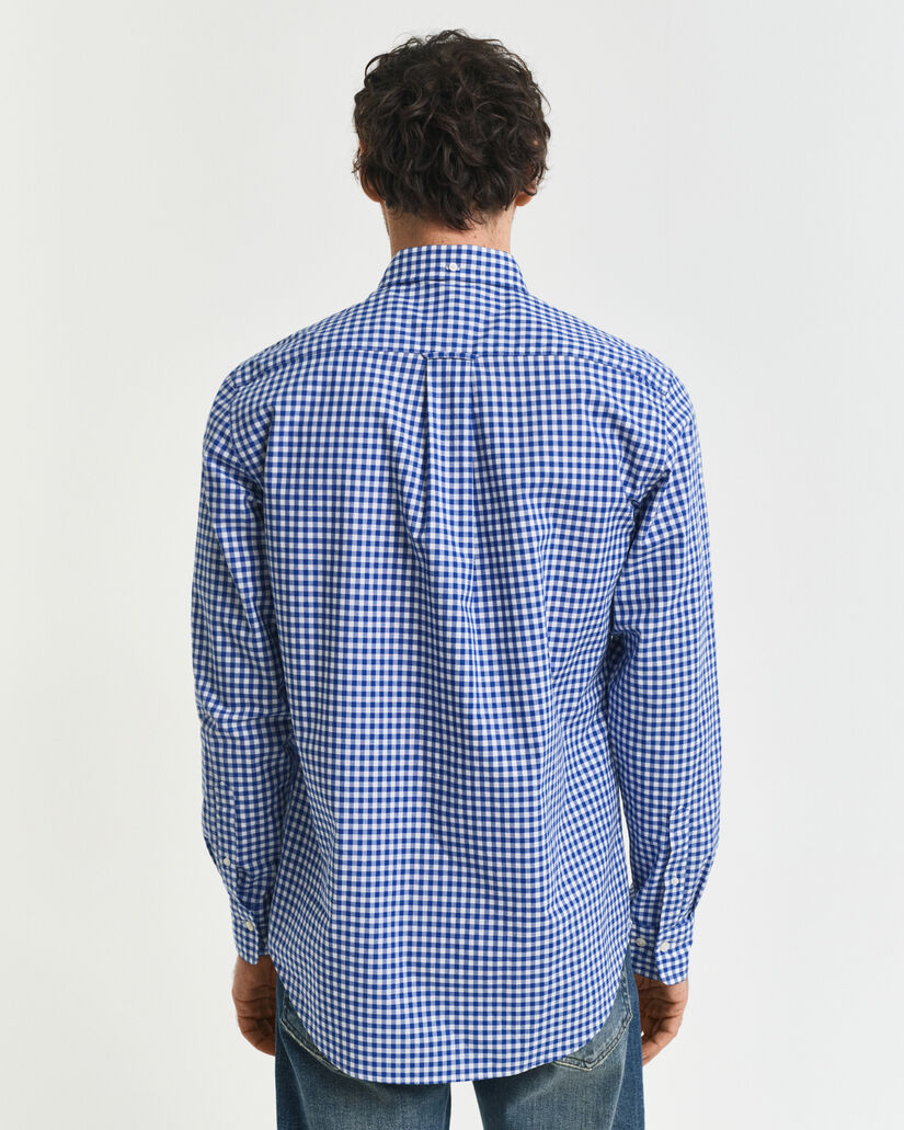 Regular Fit Classic Gingham Popeline Hemd