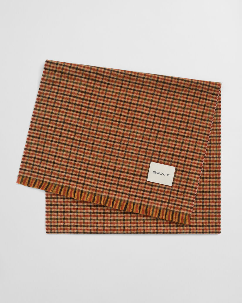 Breiter Gingham Wollschal