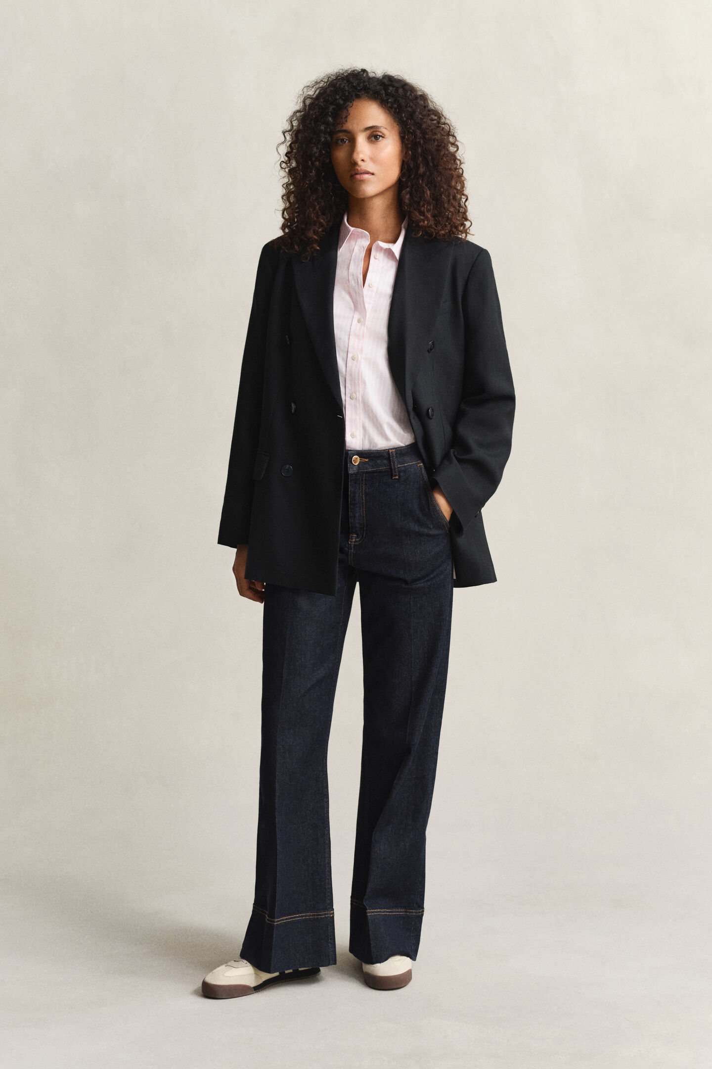 Regular Fit Classic Popeline Hemd mit Streifen