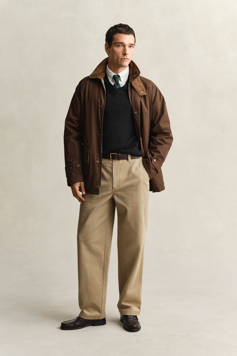 Klassischer V-Neck Pullover aus Baumwolle