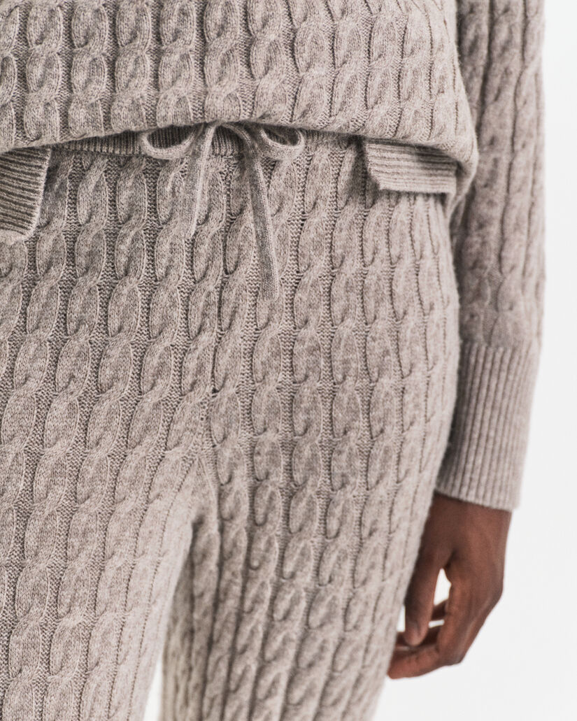 Zopfstrick Hose aus Wolle