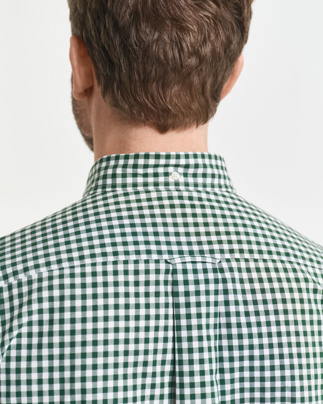 Regular Fit Classic Gingham Popeline Hemd