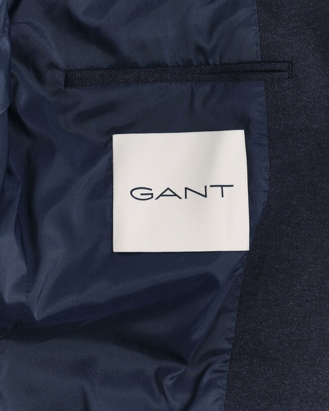 Slim Fit Two-Toned Sakko aus Jersey-Piqu&eacute;