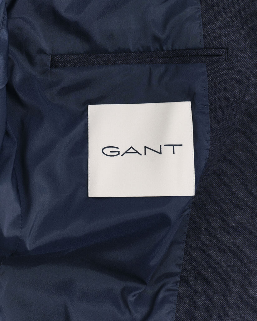 Slim Fit Two-Toned Sakko aus Jersey-Piqu&eacute;