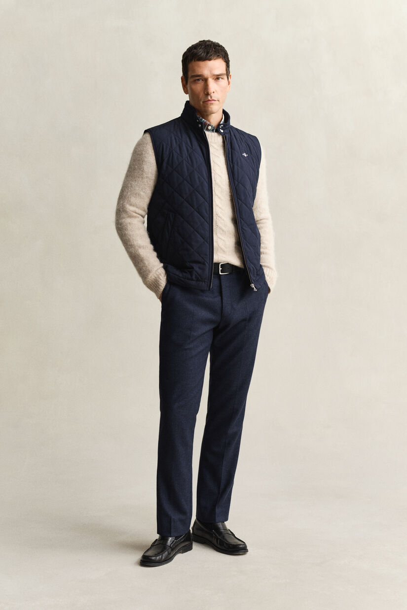 Gesteppte Windcheater Weste