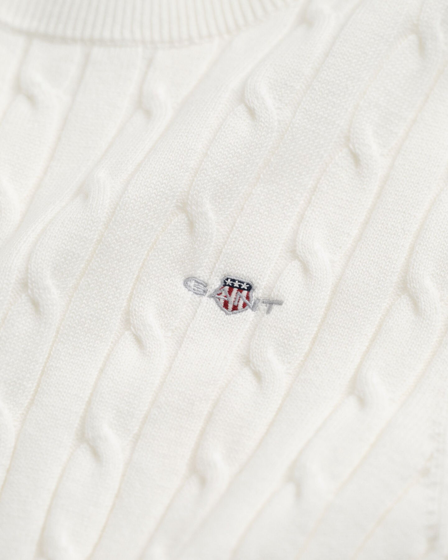 Zopfstrick Kurzarmpullover