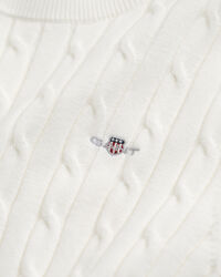 Zopfstrick Kurzarmpullover