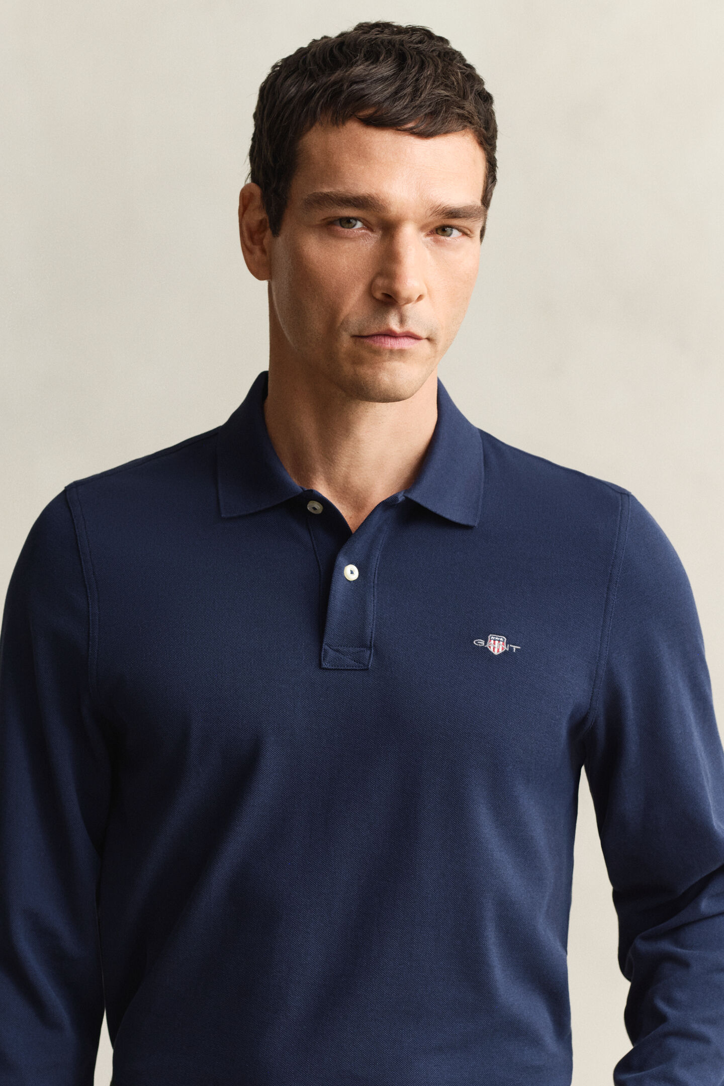 Langarm-Poloshirt
