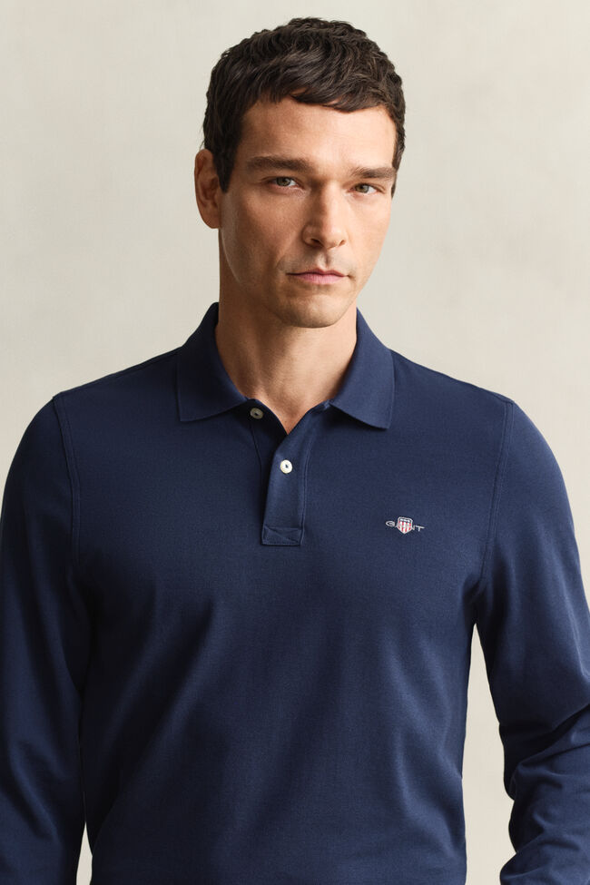 Langarm-Poloshirt