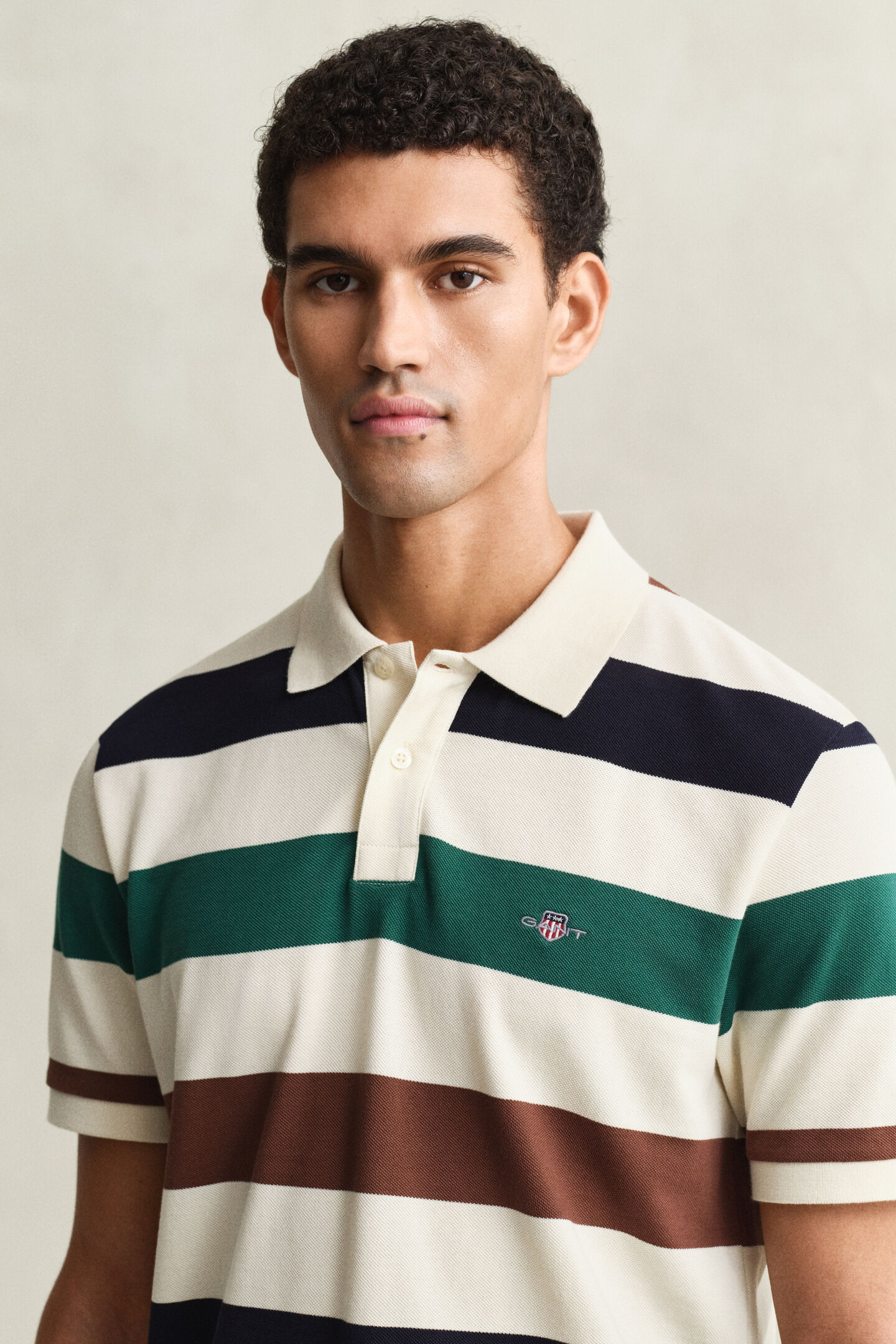 Poloshirt mit Streifen