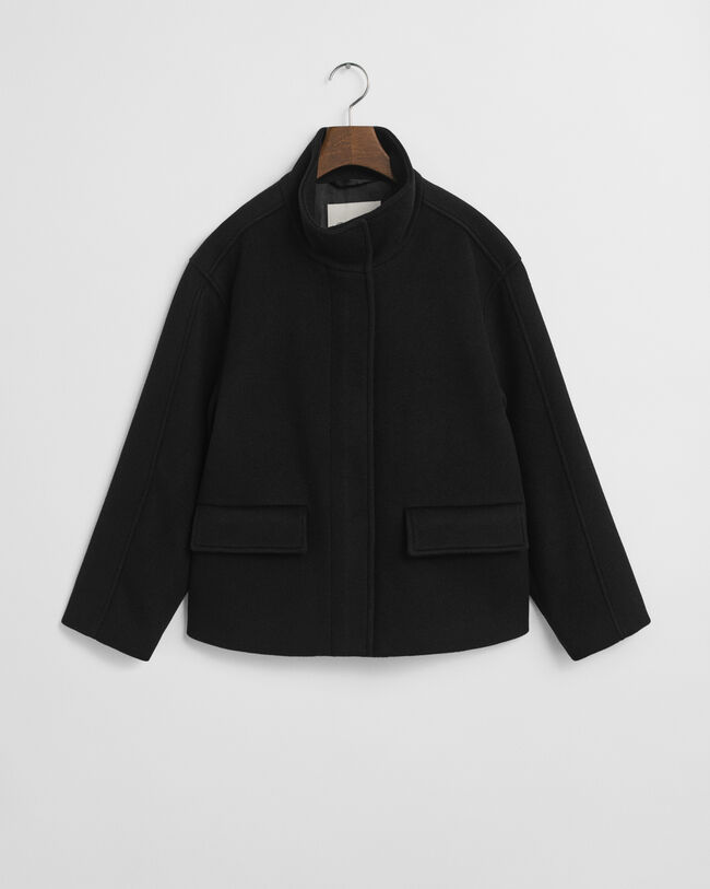 Kurze Rei&szlig;verschlussjacke aus Wolle