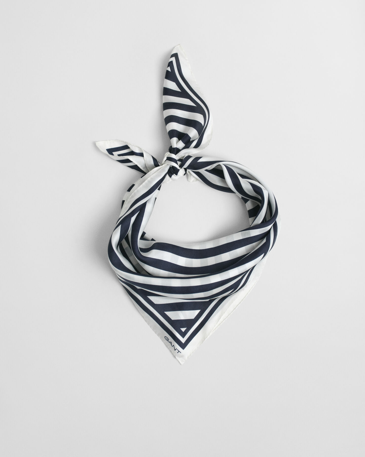 Chevron Seidenschal mit Print