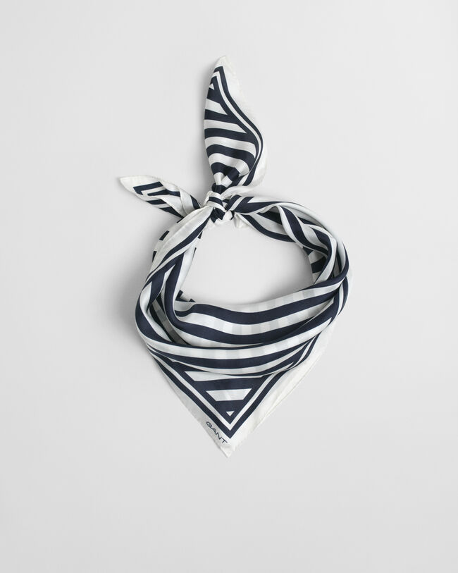 Chevron Seidenschal mit Print