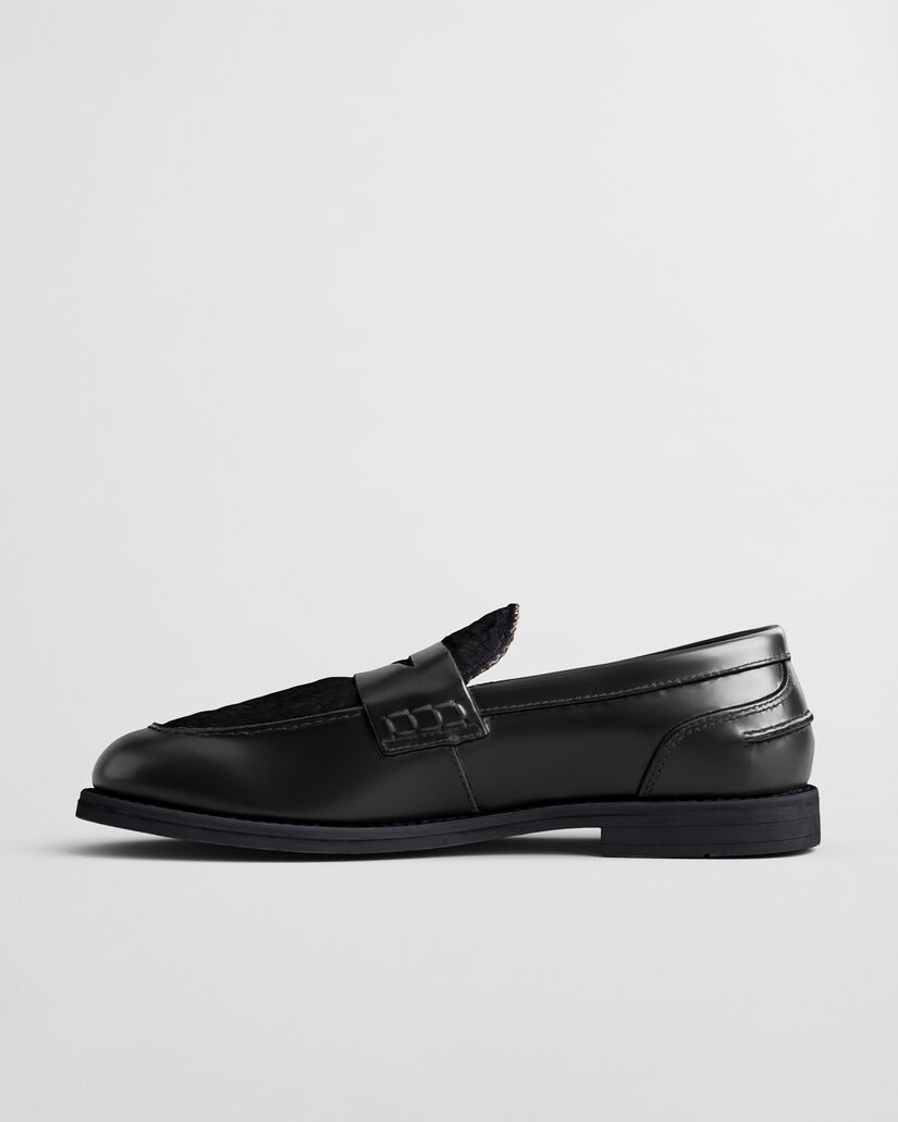 Gracelyn Leder Loafer mit Fell