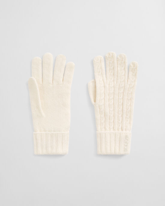 Zopfstrick Wollhandschuhe