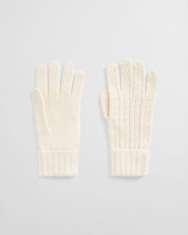 Zopfstrick Wollhandschuhe