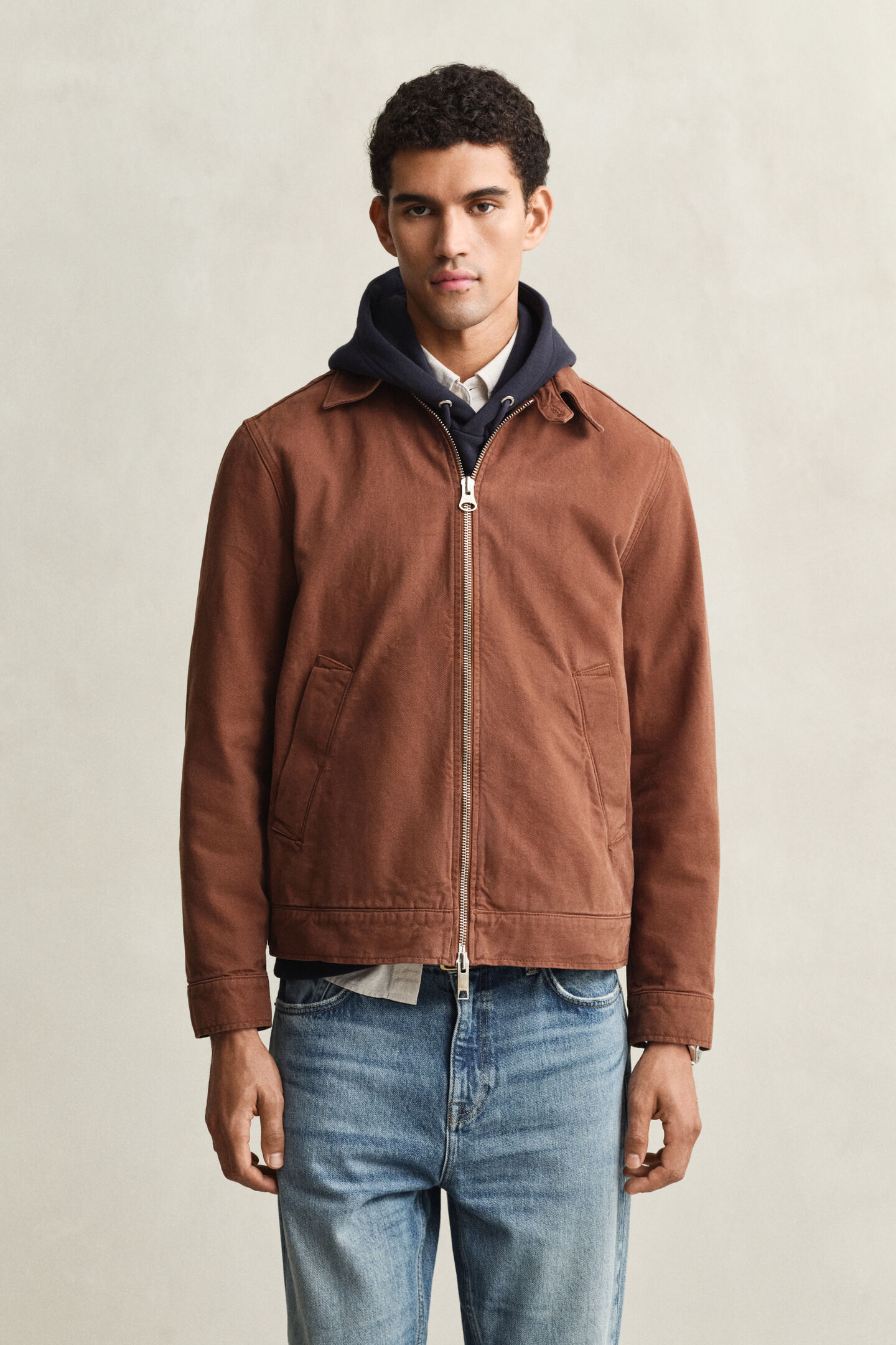 Jacke aus Baumwollcanvas