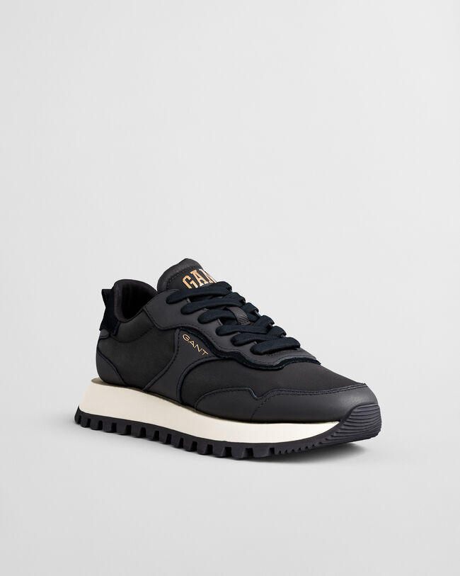 Caffay Sneaker aus Veloursleder und Satin