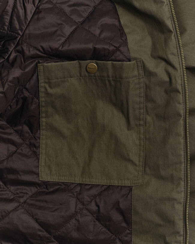 Waxed Cotton Kurzmantel