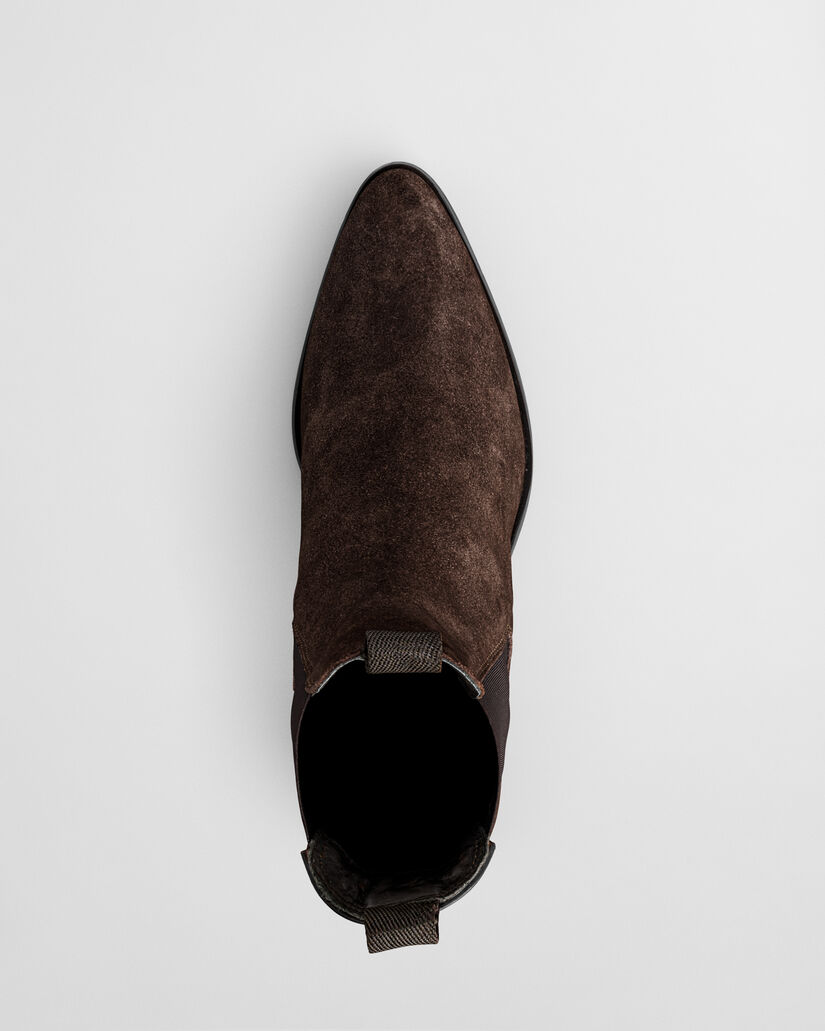 St Broomly Chelsea Boot aus Veloursleder