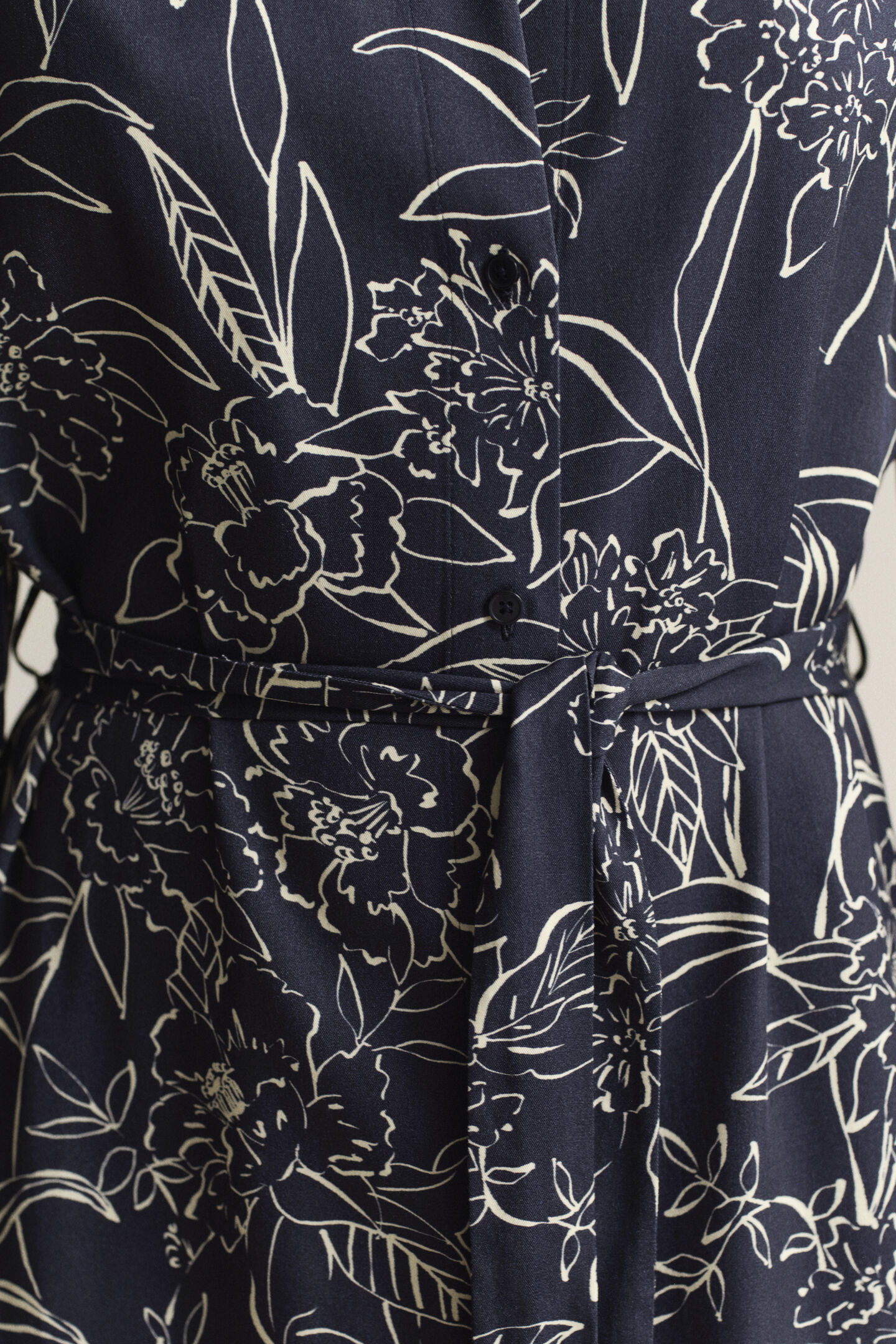 Hemdblusenkleid mit Blumen-Print
