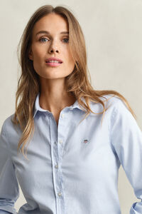 Stretch Oxford-Bluse