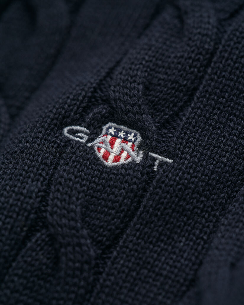 Teens Zopfstrick Troyer aus Baumwolle