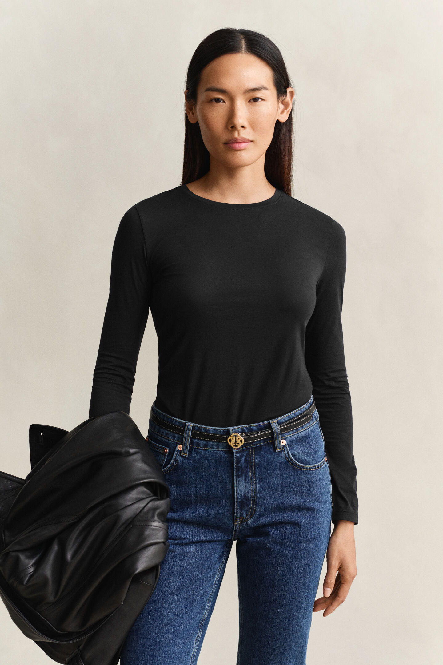 Langarm-Shirt aus Baumwolle