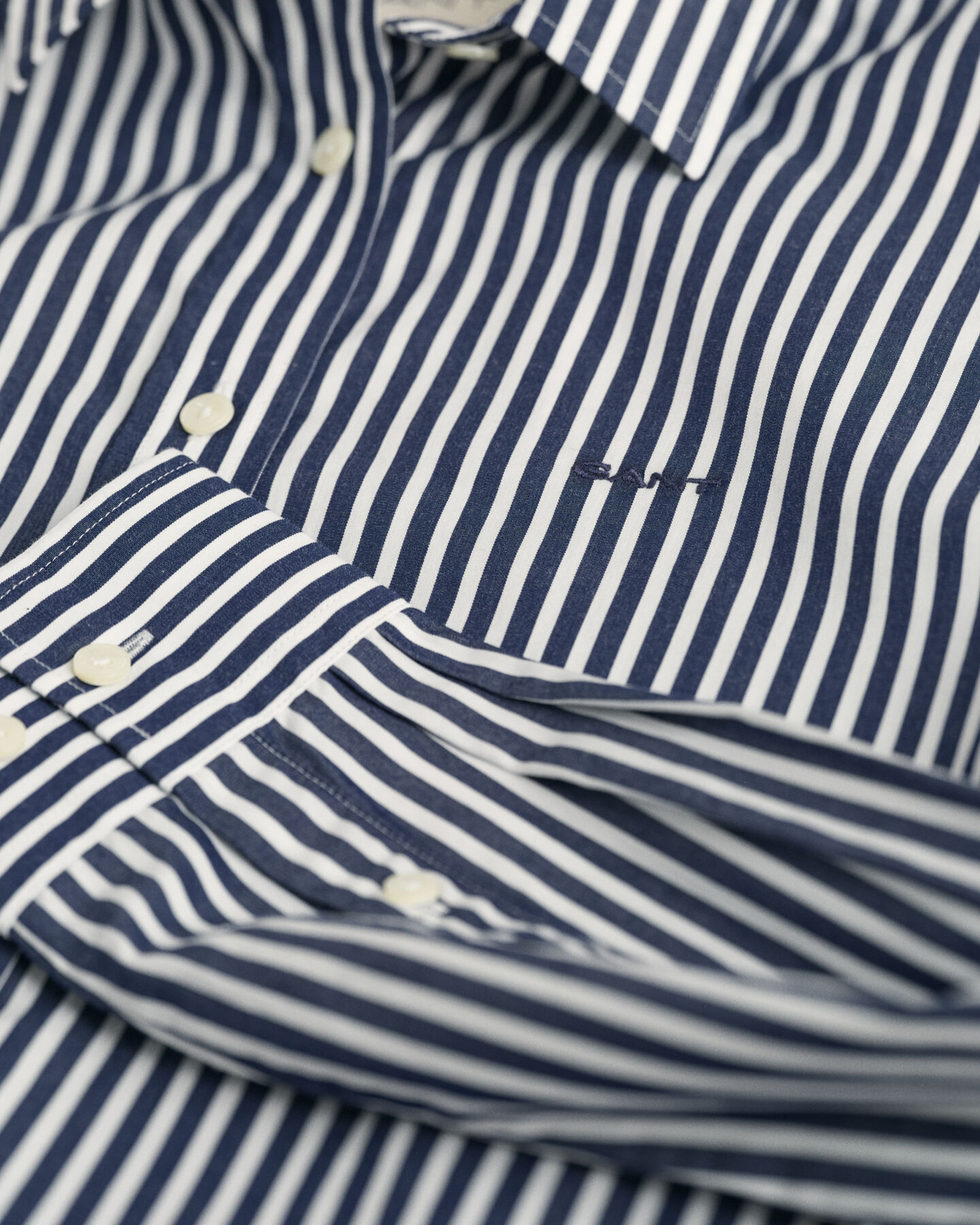 Regular Fit Classic Popeline Hemd mit Streifen