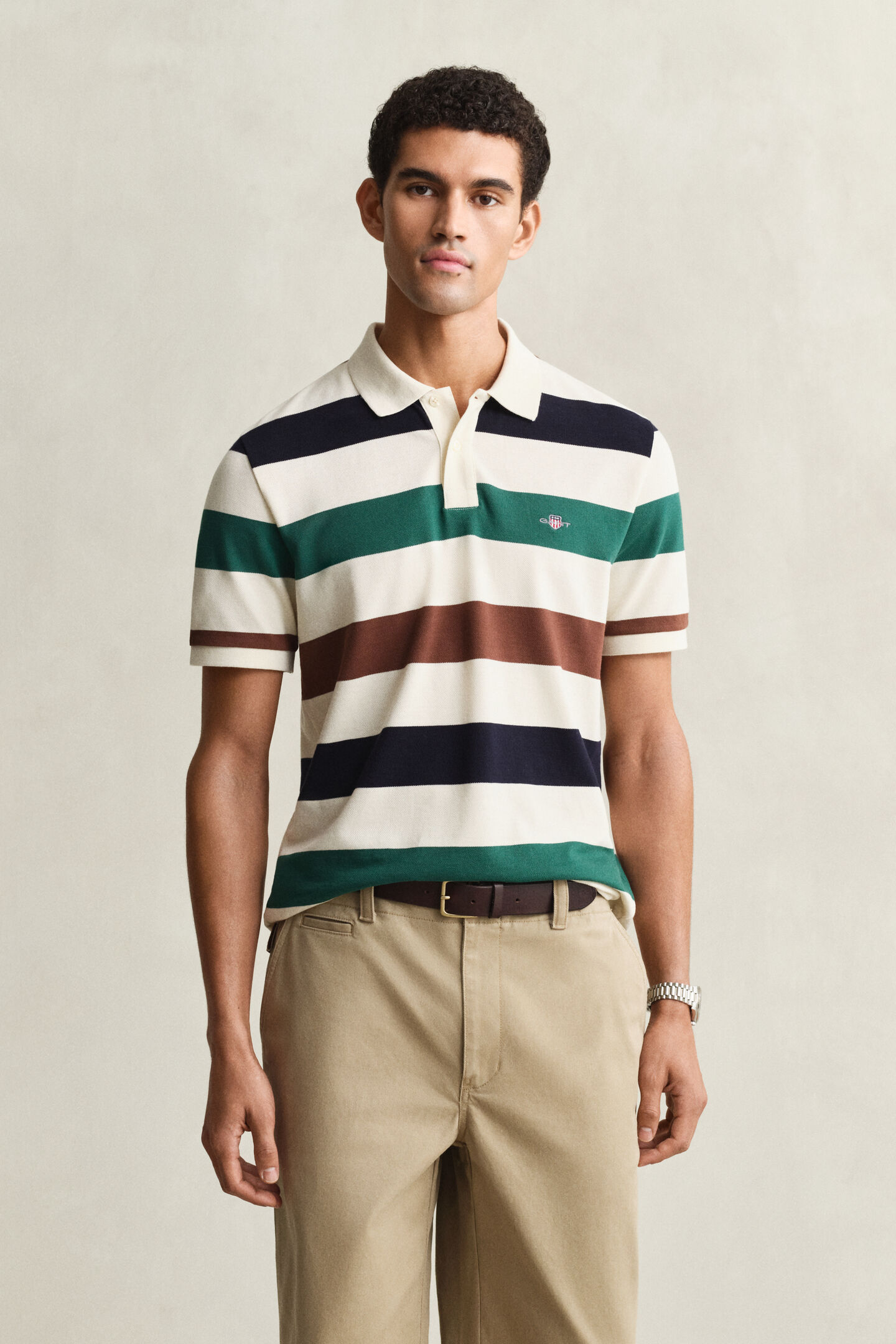 Poloshirt mit Streifen