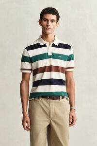 Poloshirt mit Streifen