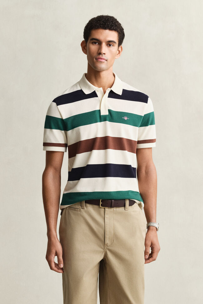 Poloshirt mit Streifen