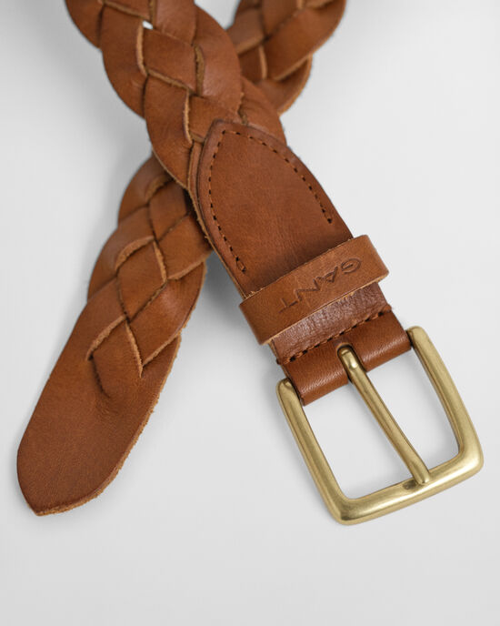 Flechtg&uuml;rtel aus Leder