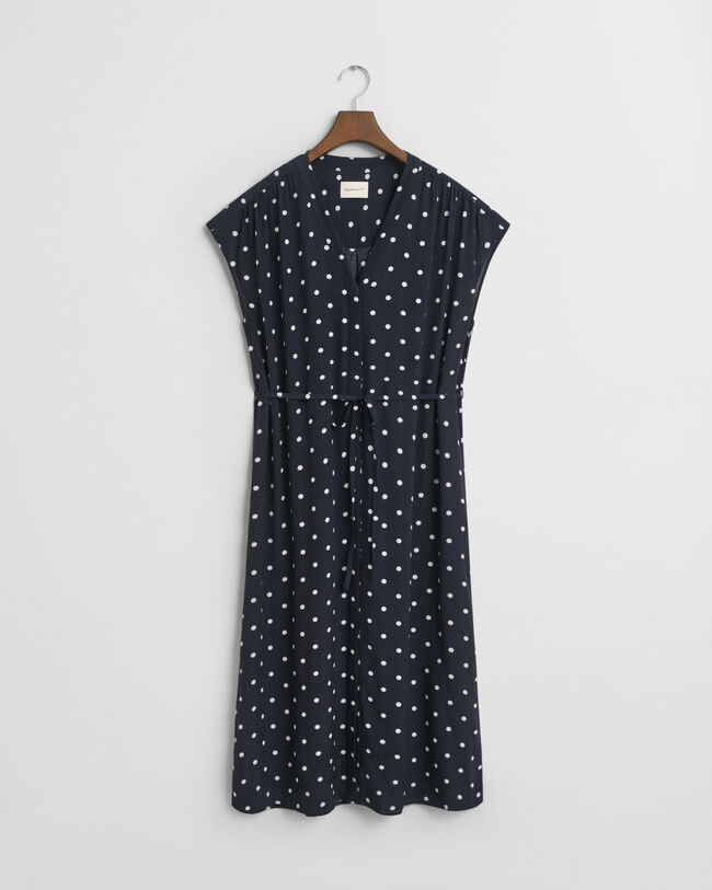 Kaftankleid mit P&uuml;nktchen-Print