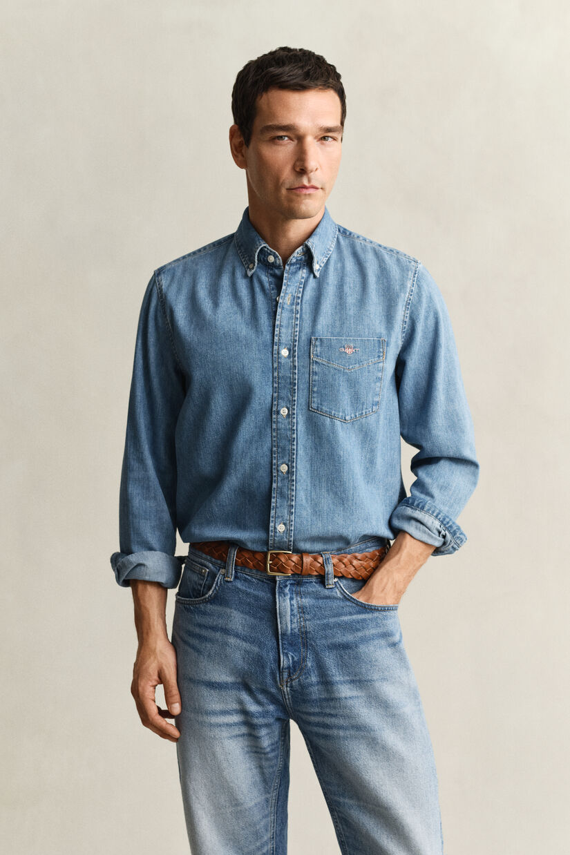Regular Fit Jeanshemd