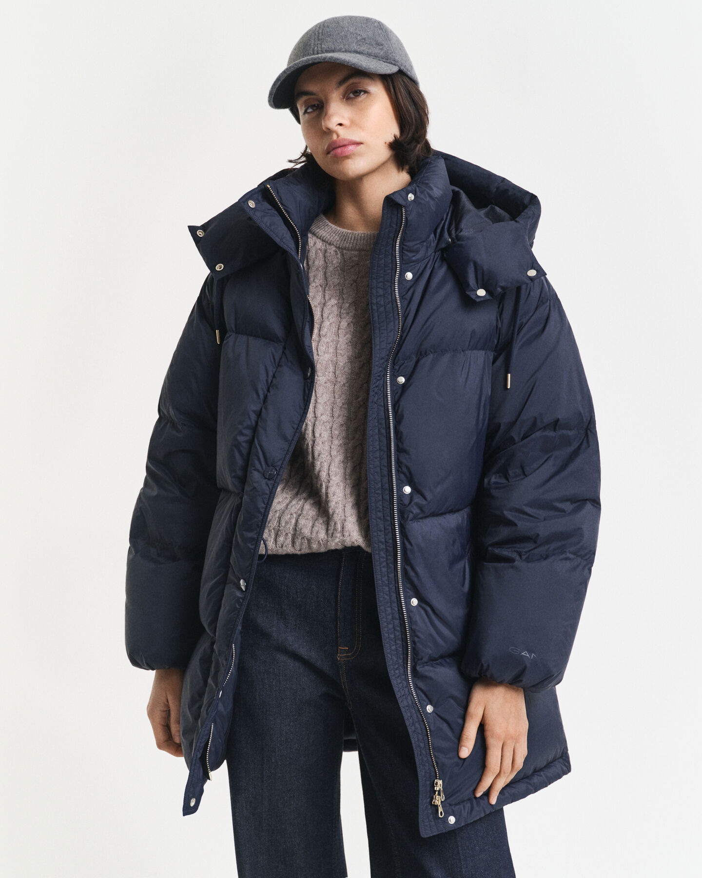 Mittellange Daunenjacke
