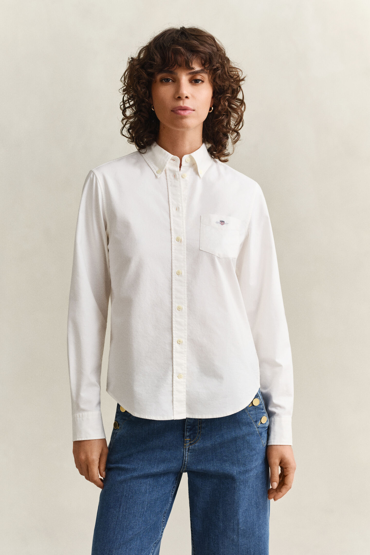 Regular Fit Classic Oxford-Bluse