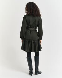 Lang&auml;rmeliges Kleid aus Baumwollsatin