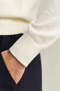 Leichte Rundhals-Strickjacke