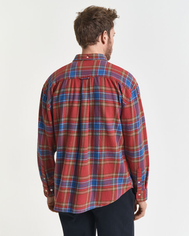 Relaxed Fit Twill Hemd mit Karomuster