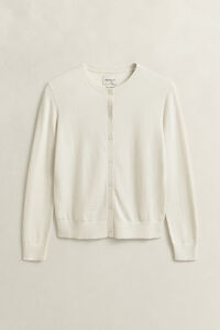 Leichte Rundhals-Strickjacke