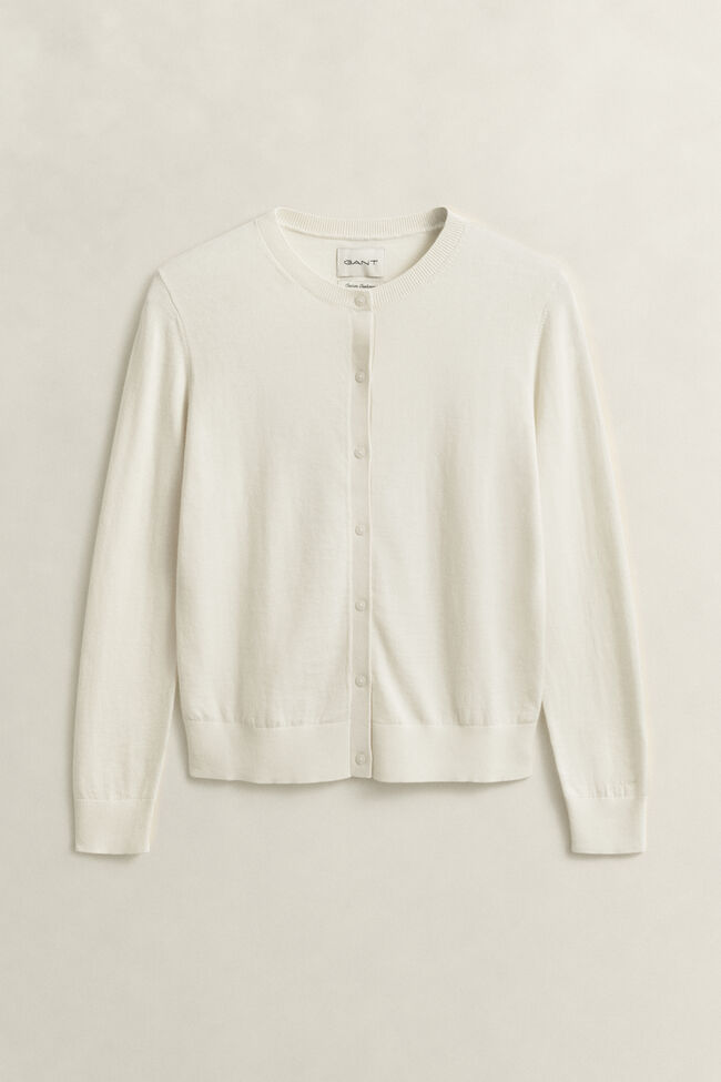 Leichte Rundhals-Strickjacke