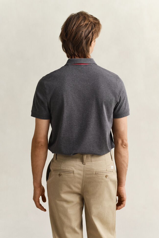 Kontrast Piqu&eacute; Poloshirt