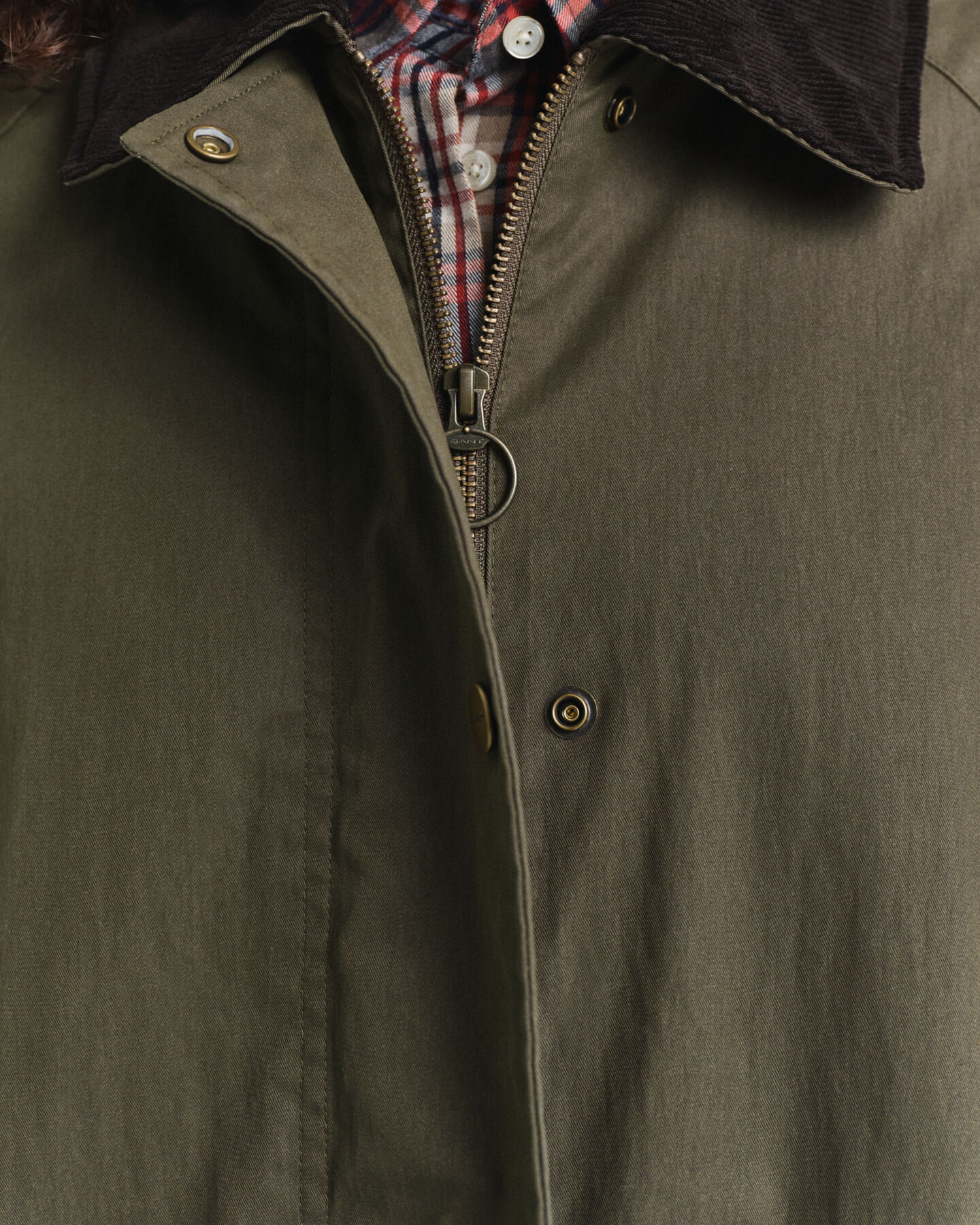 Waxed Cotton Kurzmantel