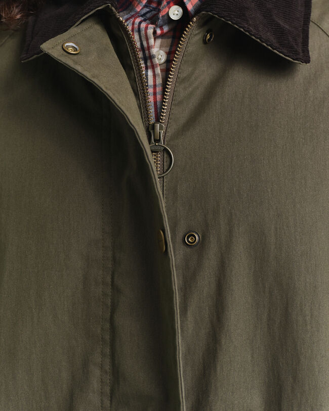 Waxed Cotton Kurzmantel