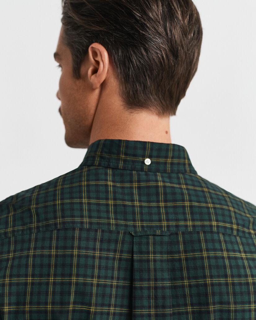 Regular Fit Classic Popeline Hemd mit Karomuster