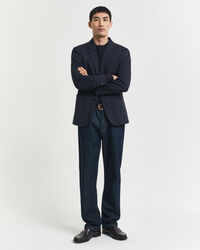 Slim Fit Two-Toned Sakko aus Jersey-Piqu&eacute;