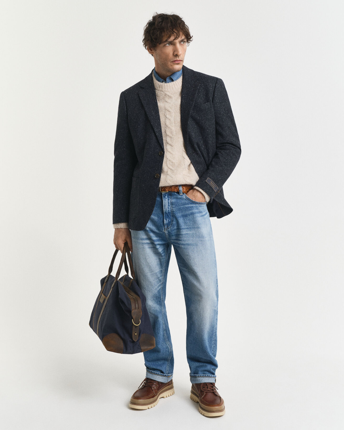 Slim Fit Donegal Anzugsakko