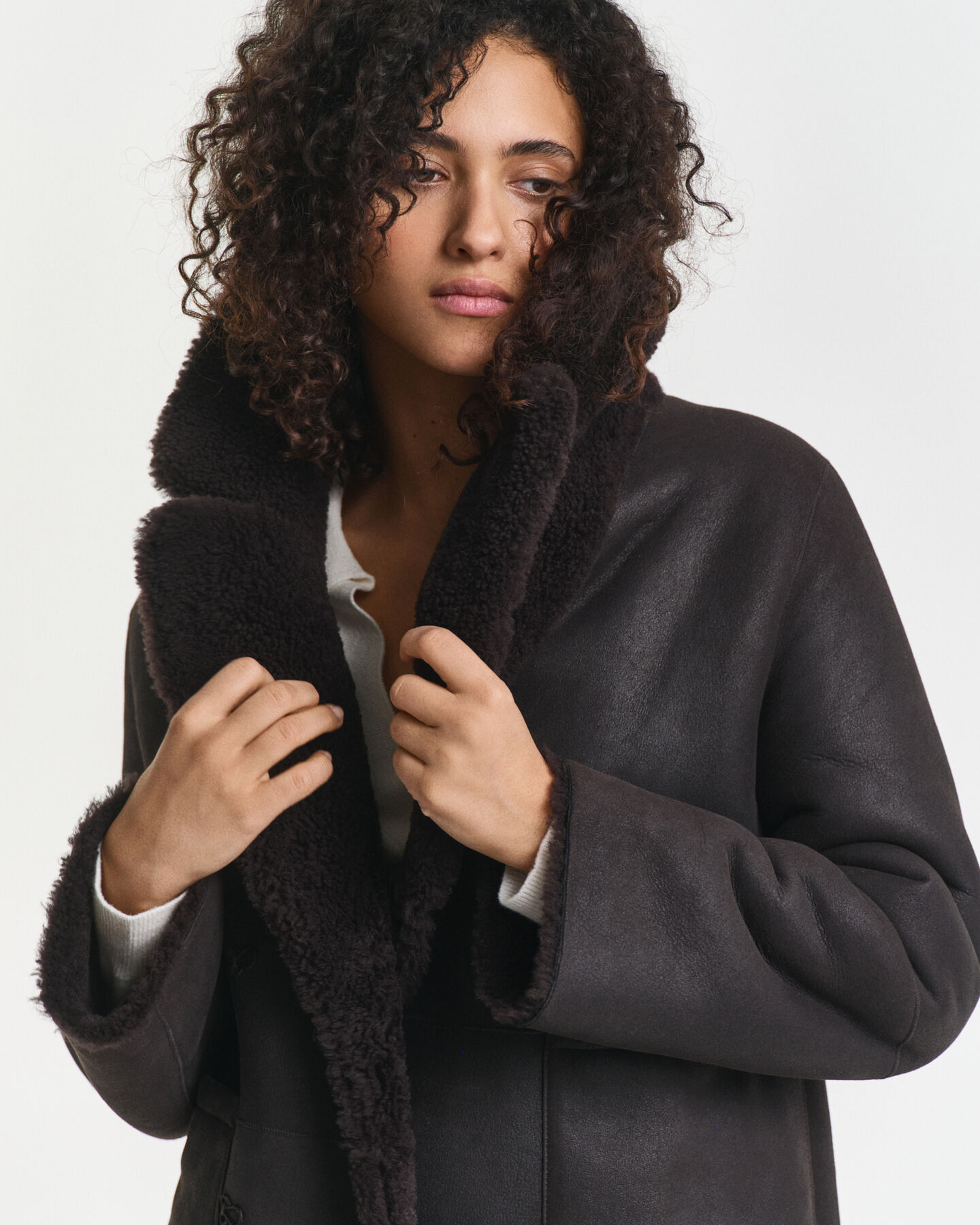 Wende-Caban aus Shearling